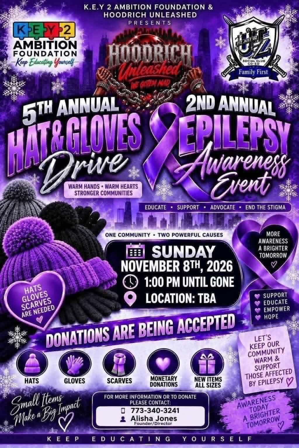 Upcoming ITZ JUST UZ event flyer